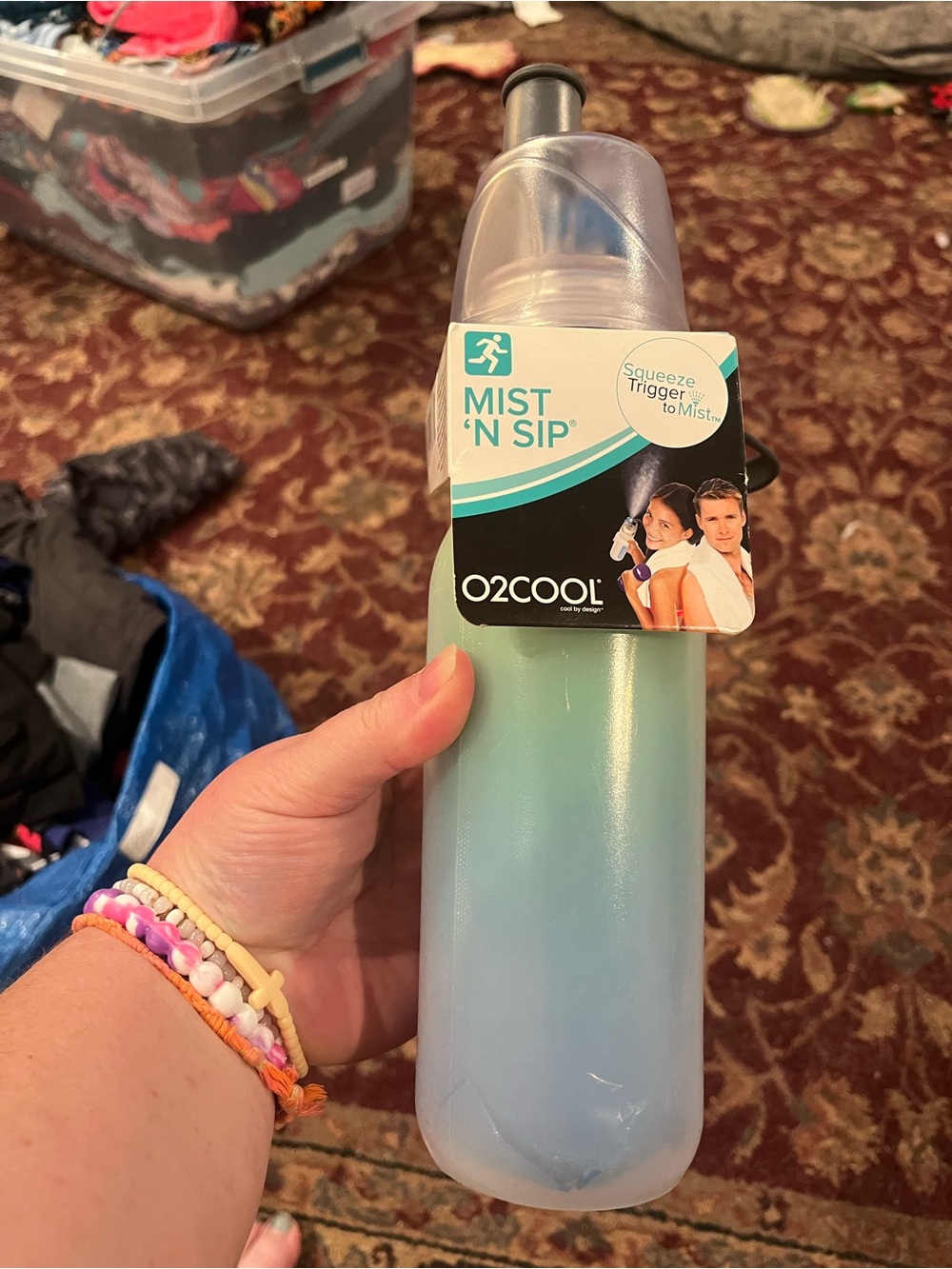 Mist 'N Sip Water Bottle - Blue Green